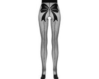 Leg Avenue Open Kruis Panty 20 Denier Zwart