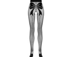 Leg Avenue Open Kruis Panty 20 Denier Zwart