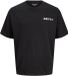 Jack & Jones T-shirt met logo op de achterkant, korte mouw, ronde hals, 100% katoen, zwart, maat XS