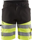 Blåkläder Short met stretch High Vis 1541-1811 - Zwart/High Vis Geel - C46