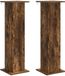 vidaXL Plantenstandaard 2 st gerookt eiken 30,5 x 30 x 100,5 cm