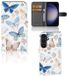 B2Ctelecom Telefoonhoesje met Pasjes voor Samsung Galaxy S24 Vlinder