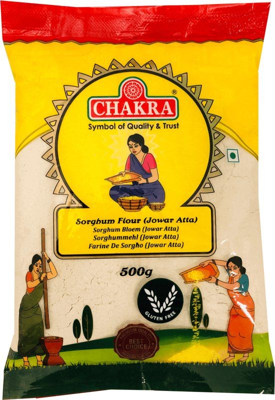 Chakra - Gierstmeel - Sorghum Flour - Jowar Atta - 3 x 500g