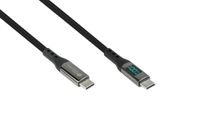 Alcasa 2213-D010S USB-kabel USB 2.0 1 m USB C Grafiet