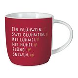 Grafik-Werkstatt Koffiemok met spreuk 300 ml | porseleinen mok Kerstmis | Glüchwein