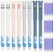 Stylo effaçable encre bleue - Lot de 8 - Stylos friction mignons animaux avec 24 recharges