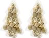 Cosy & Trendy Boules de Noël - 34 pièces - Plastique - Or - Mat-brillant-paillettes - 3 cm