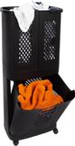 Eleganca Zwart Plastique 3-in-1 Wasmand
