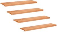 vidaXL - Trapmatten - 4 stuks - Lak - 110 x 25 x 2 cm - Massief beukenhout