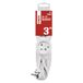 EMOS - 3-voudige stekkerdoos 3 m - 3 Franse stopcontacten 45° gedraaid - 250 V, 16 A, 3680 W - hoogwaardige pvc-isolatie - H05VV-F3G 1,5 mm2 - verhoogde aanraakbescherming - IP20 voor binnen - wit