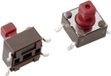 Mentor 1254.1107 Bouton-poussoir 12 V/DC 0.05 A 1x hors/(en) Momentané 1 pièce(s) Rouge