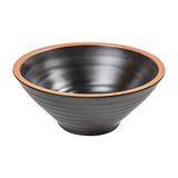 12 Melamine 12 stuks - kommen, 1100 ml, Ø 20,3 x 8,5 cm, zwart