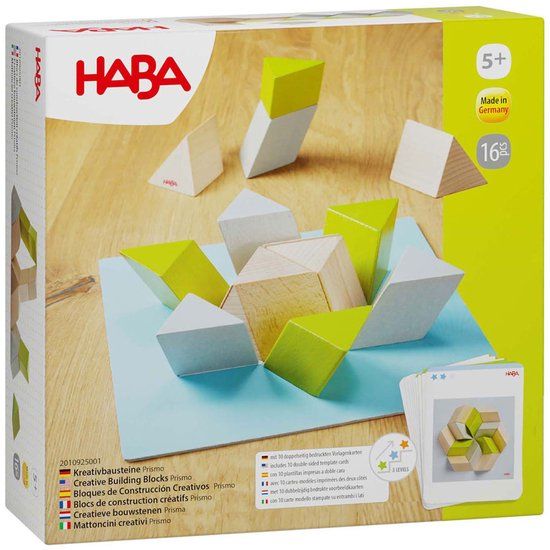 Haba bouwstenen prisma creatief speelgoed voor kinderen vanaf 5 jaar.
