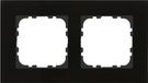 MDT Glaslijsten, dubbel, voor 55 mm programma's, zwart, 1 stuk.