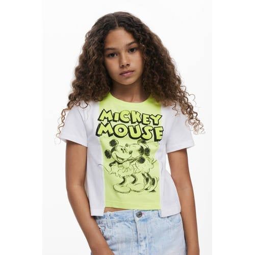 Desigual Mickey Mouse T-shirt limegroen