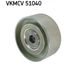 SKF Poulie renvoi/transmission, courroie trapézoïdale à nervures VKMCV 51040