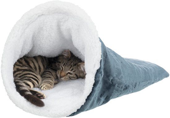 TRIXIE Paul Zachte Tas - ø 40 x 60 cm - Blauw/Wit