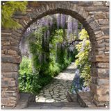 Merkloos / Sans marque GreatGardenPosters B.V. Tuinposter - PVC - Vierkant - 100x100 cm - Bloemen en Planten - Landschappen - Lente/Zomer
