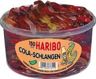Haribo Cola Slangen - 150 stuks
