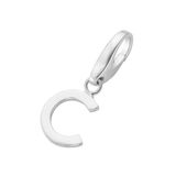 Giorgio Martello letter C charm | bedel | gerhodineerd zilver 925/000 | memorie sieraad herinnering |