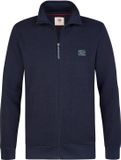 Petrol Industries Heren Sweater met rits bij de kraag steelcrest - Royal Navy - Maat M