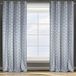 Deisgn91 fluweel patroon velvet 8 ogen zacht gordijnen gordijnen elegante moderne slaapkamer woonkamer lounge edel, staal + zilver, 140x250cm