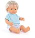 MINILAND Pop - Europese Jongen Blondharig 38Cm - Incl. Vriendschapsarmband + Stickers - 10 Maanden