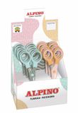 Alpino PT0051 Kantoorschaar Set Meerkleurig Roestvrijstaal 130 mm Kinderen Rechte Knip