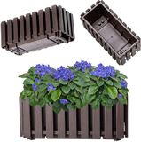 KADAX Wamat Balkonpot 40 cm Bruin