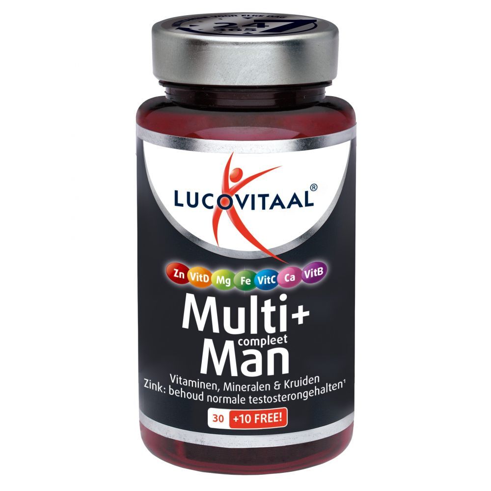 Lucovitaal Multi Man Compleet 50+ Met Ginkgo Biloba 40 capsules