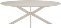 DÉJA Living Eettafel Gimo - Ovaal Beige HPL - 200x100x76cm