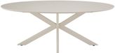 DÉJA Living Eettafel Gimo - Ovaal Beige HPL - 200x100x76cm