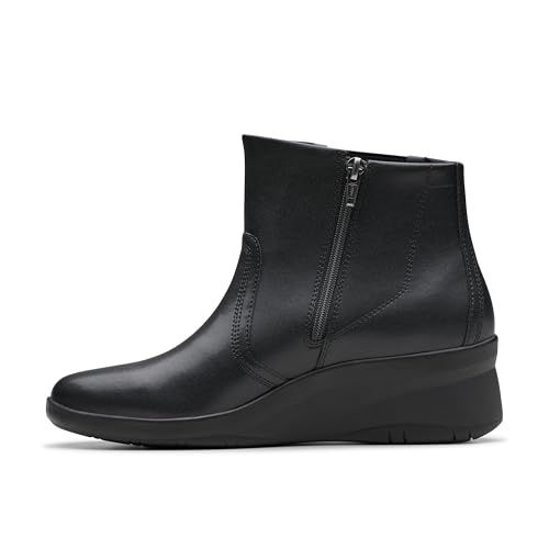 Clarks Suttyn Rae Womens Black Leather, 4.5