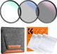 K&F Nano Filter K-Serie Set mit 3 Filtern: MCUV+CPL+ND4 82 mm