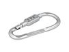 Basi 0006-0104-2600 - mousqueton - aluminium anodisé - combinaison à 3 chiffres - argent - 0006-0104-2600 (Ø x L) 6 mm x 95 mm