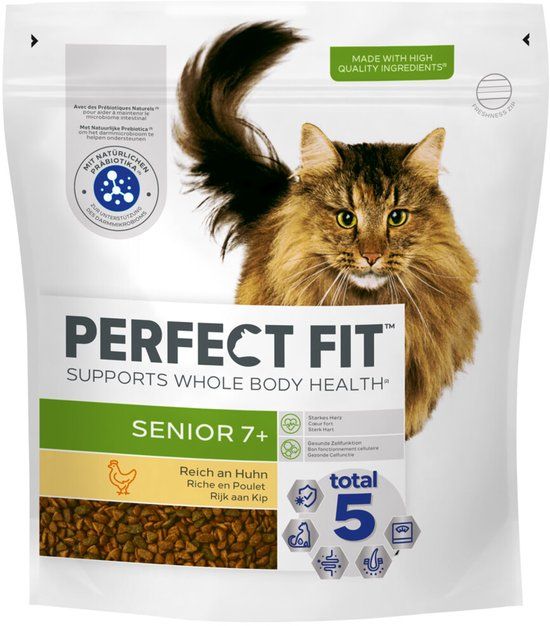 Perfect Fit Senior - Kattenbrokken - Kip - 5 x 1.4 kg