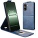 OnePlus Étui à rabat vertical Ace 5 Racing/Nord CE5 avec support - Bleu foncé