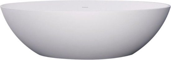 Best Design Vrijstaand Bad - 180x85cm - Solid Surface - Mat Wit - Ovaal
