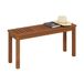 Furinno Hardhout Outdoor Backless Country Kruk Bank in Teak Olie, Hout, Natuurlijk, 1-Pack