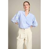 LOLALIZA gestreepte blouse - lichtblauw