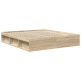 VidaXL Cadre de lit Sonoma chêne 180x200 cm Super King Size