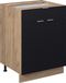 Vicco Fame-Line Meuble bas de cuisine – 60 cm avec tiroir, WB Marbre Noir rayé