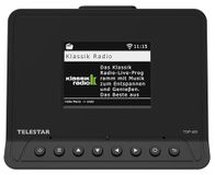 TELESTAR TOP 400 HiFi-adapter (adapter voor het achteraf inbouwen van internetradio, DAB+, streamingdiensten, Bluetooth 5.3, USB-opname) – zwart