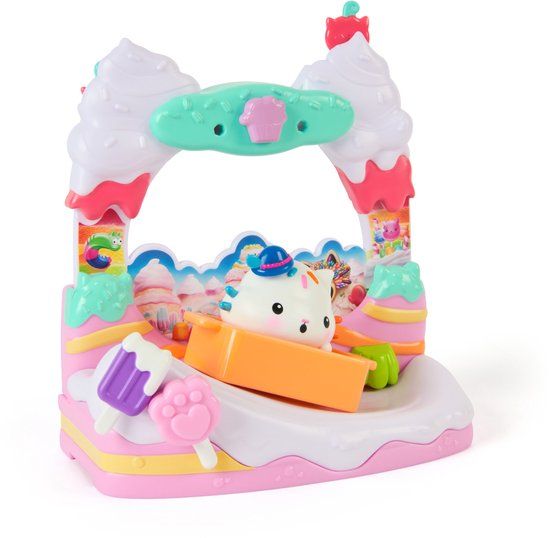 Gabby's Poppenhuis Cakey Cat's Zoete Balkon met Speelfiguur & Accessoires