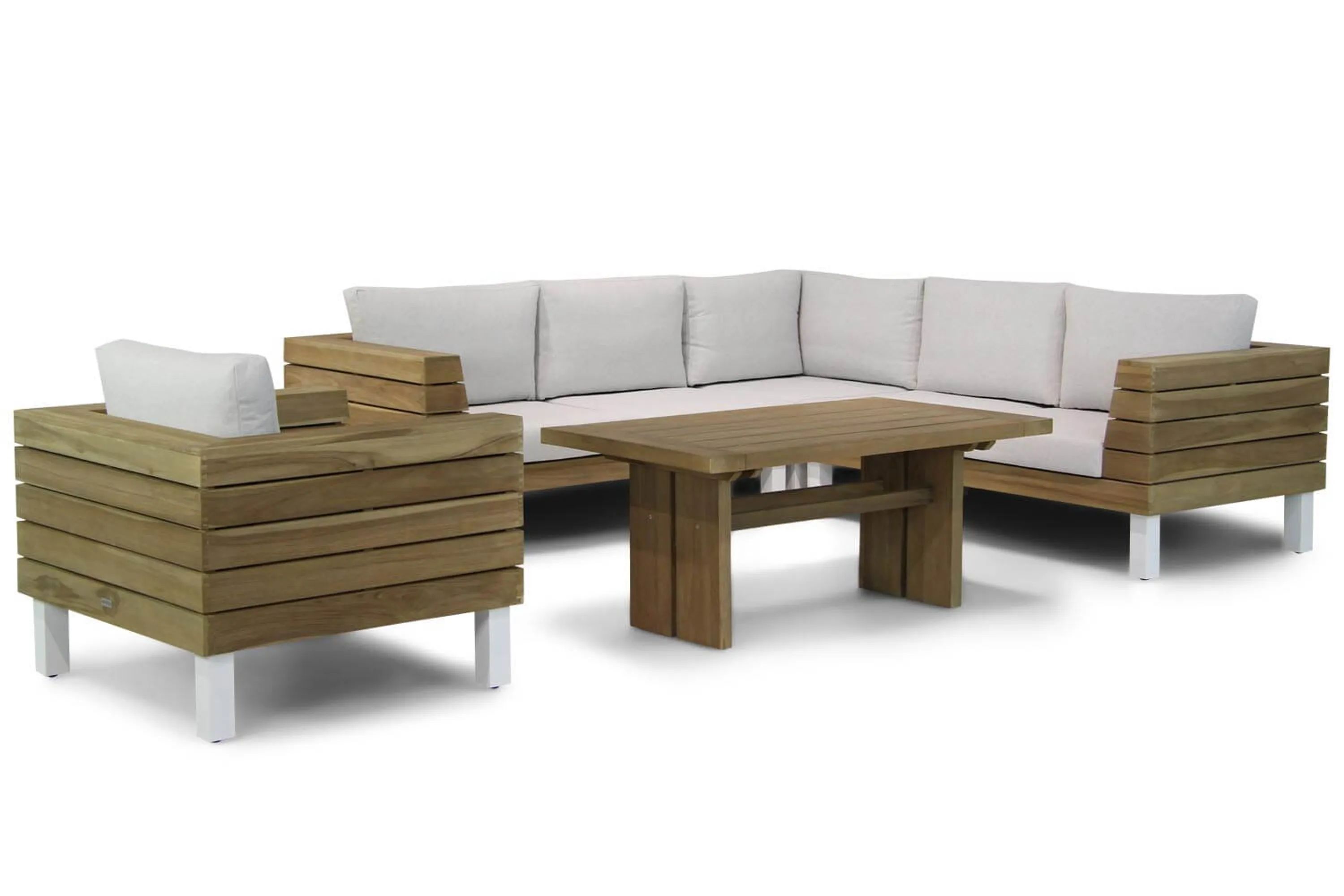 Lifestyle Garden Furniture Lifestyle Seashore/Brighton 140 cm hoek loungeset 5-delig