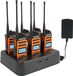 Retevis C66B: Puissant appareil de communication sans fil, adapté aux longues distances, avec un connecteur à 6 broches, fonction de charge rapide, touches latérales programmables et système d'exploitation simple