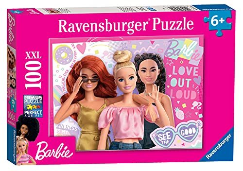 Ravensburger Barbie 100-delige legpuzzels voor kinderen vanaf 6 jaar, extra grote stukken