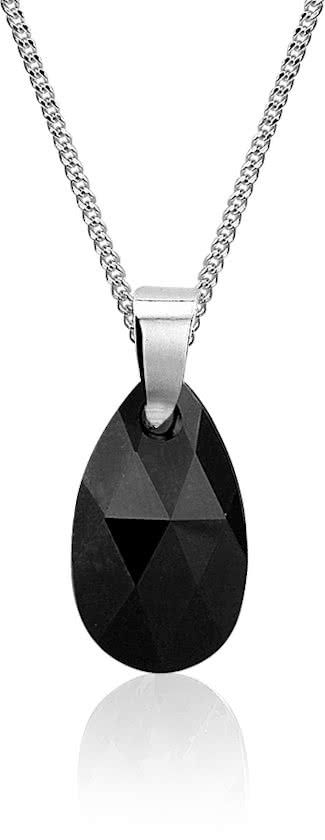 Montebello Ketting Polat - Dames - 925 Zilver - SWAROVSKI ELEMENTSâ„¢ - Druppel - 20 mm - 45 cm