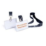 Durable 821719 Naambadge Click Fold 54 x 90 mm, met textielkoord 44 cm (zwart), verpakking 10 stuks