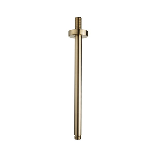 Wiesbaden luxe douche-arm rond plafondbev 30 cm geborsteld messing